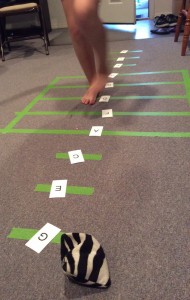 Staff Line Hopscotch