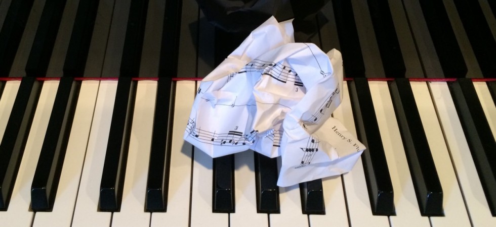 Crumpled Music Paper